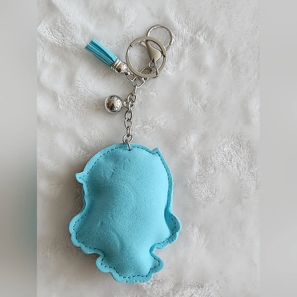 Kawaii Little Twin Stars Blue and Silver Keychain with Tassel Bag Charm